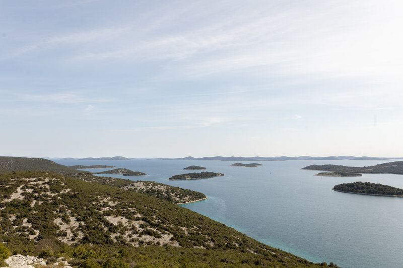 View of the Kornati archipelago